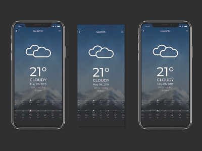 Weather - 037 daily 100 daily ui dailyui day 037 design mobile ui ui ux weather web design