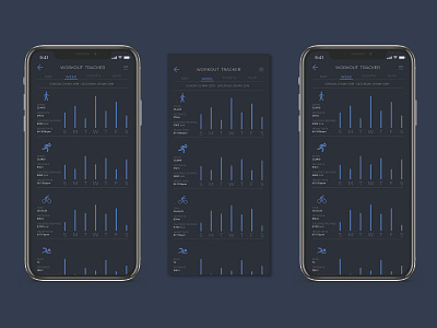 Workout Tracker - 041 daily 100 daily ui dailyui day 040 design mobile tracker ui ui ux web design workout workout tracker