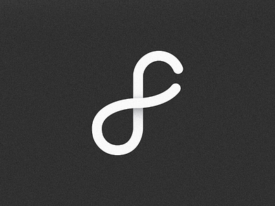 F + Infinity logo concept blackandwhite design dribbbler graphic design infinity letter mark lettermark logo logodesign mark