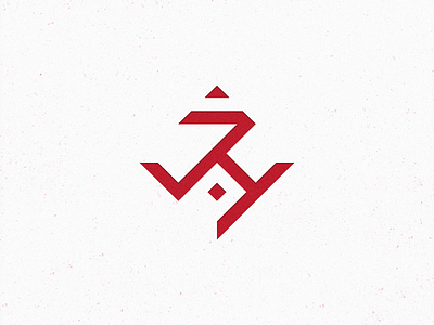 JAY - Personal symbol branding design dribbbler geometric logo logodesign mark name logo square symbol