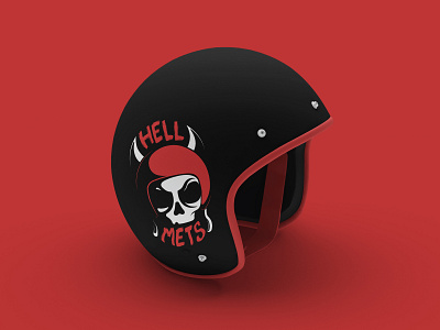 HellMets Logo Concept Mock up badge badge design badge logo badgedesign biker brandidentity branding design dribbbler hell illustration logo logodesign rider skull vector