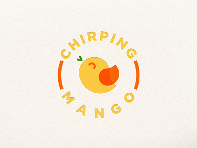 Bird + Mango Logo concept 'Chirping Mango' badge badge logo badgedesign bird brandidentity branding design dribbbler graphic design happy identity identity design logo logodesign mango minimal vector yellow