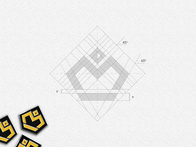 Matéreal Designs logo grid brandidentity branding crown crown logo design dribbbler geometric geometric design grid grid construction grid design gridding lettermark logo logodesign m letter m logo