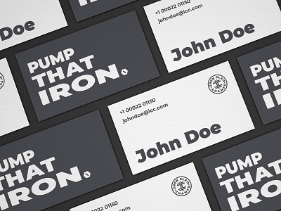 Iron Clad Champs Business Card brand design brand identity brandidentity branding business business card card design dribbbler logo logodesign monochrome