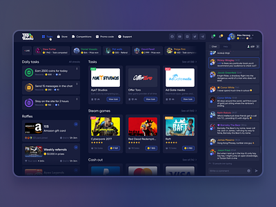 TapRacks - Dashboard Design