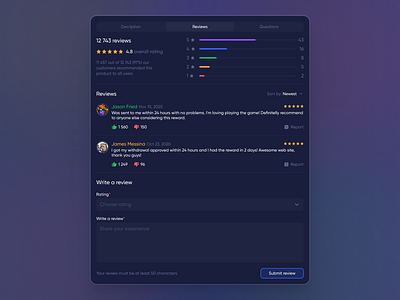 TapRacks - Game UI Elements card comment competitions component dashboad description interface questions rate rating review reviews shop sort by stars store text field ui ui components ui elements