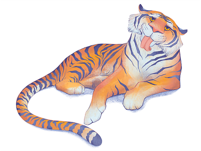 Mr.Tiger for April 2022 2022 calendar calendar calendar design character design character illustration design digital art graphic design illustration procreate product design stationary stationary design