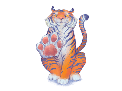 Mr. Tiger for May 2022 2022 calendar calendar design character design character illustration design digital art graphic design illustration procreate stationary stationary design tiger
