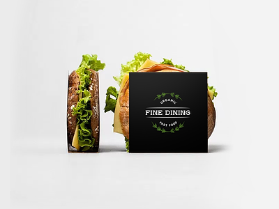 Logo Fine dining branding design logo typography vector
