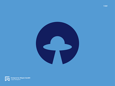 UFO Logo Concept awesome logo clever logo logo logo design logo designer logo mark simple simple logo ufo wayan gandhi wgndhi