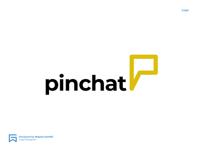 pinchat Logo Exploration awesome logo chat logo clever logo logo logo design logo mark monogram pin pinchat pinchat logo pins simple logo wayan gandhi wgndhi