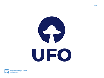 UFO Logo Exploration clever logo logo logo design logogram logotype monogram simple simple logo ufo ufo logo wayan gandhi wgndhi