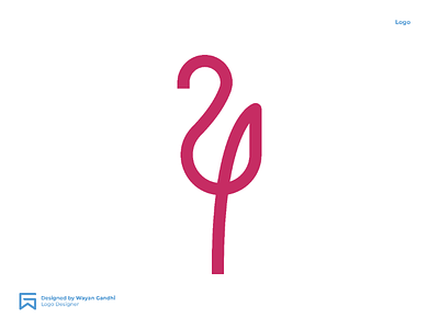 Flamingo Logo Concept flamingo flamingo logo logo logo concept logo mark logo simple logogram