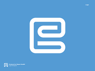 E Monogram Concept blue clever logo gandhiven logo design logo designer logo mark logoinspirations simple logo wayan gandhi