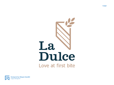 La Dulce Logo Concept cake logo clever logo graphic design logo design logo designer logogram logotype monogram pastry logo premium logo simple logo wayan gandhi