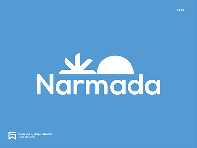 Narmada Logo Concept 2 clever logo logo logo design mineral water mineral water logo monogram narmada logo simple logo water logo wayan gandhi