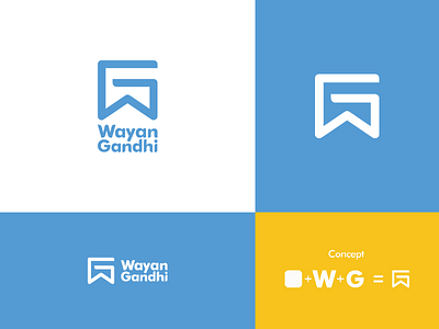 WG Wayan Gandhi | Personal Logo brand identity logo logo awesome logo concept logo inspiration personal branding personal logo