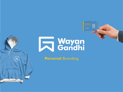 WG | Wayan Gandhi Personal Branding blue branding clever logo logo logodesign logodesigner logos logotype logotypes mark monogram personal branding simple simple logo wayan gandhi wgndhi