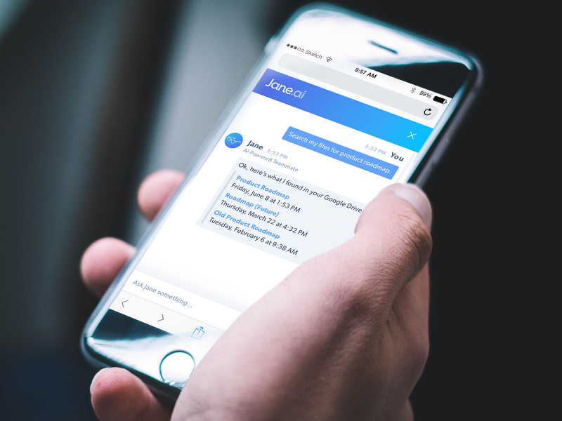 🎉Jane.ai Series A 🎉 bot saas artificial intelligence clean mobile chat chatbot ai startup