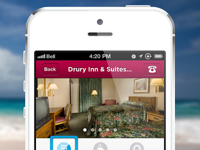 Hotel iOS App - Hotel Details hotel ios mobile mobile ui