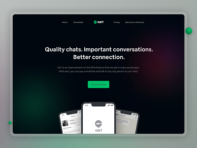 App Landing page