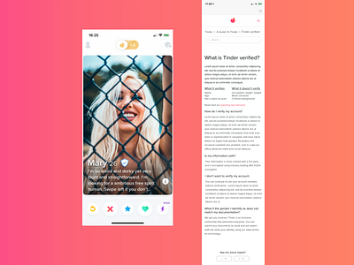 Tinder Swipe and FAQ app dating dating app datingapp iphonexs tinder ui uidesign ux ui ux design uxdesign