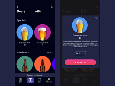 Order a beer app iphonexs payment app retrowave ui uidesign ux ui ux design uxdesign vaporwave