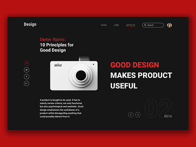 Dieter Rams design desktop dieter rams firstshot ui ui ux ui design ux web website