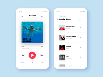 Music Player design mobile music music player player ui ui ux ux
