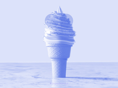 Ice Cream Cone blender3d design ice cream cone photoshop