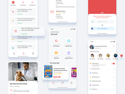 Poket Vet app app design design flat ui ui design ui ux design uiux ux web