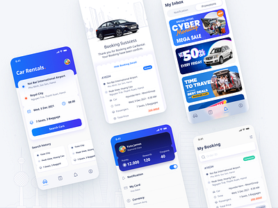 Car Rentals. Project app app design design illustration illustrator typography ui ui design ux