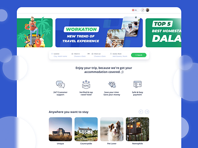 Bookingme. Hotel booking design illustration landing page ui ux web