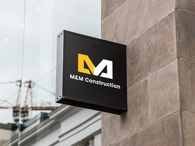 M&M Construction | Logo Design | Suffix Digital app branding branding design icon iconic logo illustration logodesign typography ui vector web