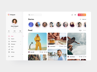 Instagram Concept | Social Media Web App | Suffix Digital