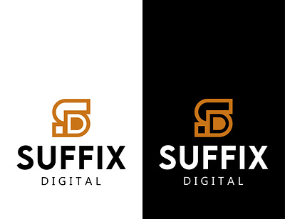 Suffix Digital | Logo Designing branding design flat icon logo minimal typography