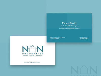 Nandn Properties | Business Card branding design graphic design illustration logo ui