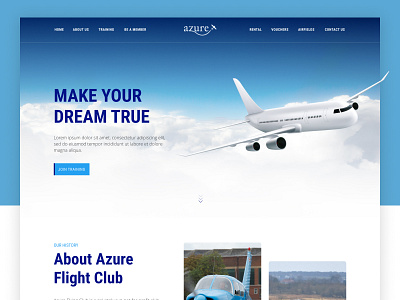 WordPress Website | Landing Page | Flight Training Academy branding design graphic design lan ui ux