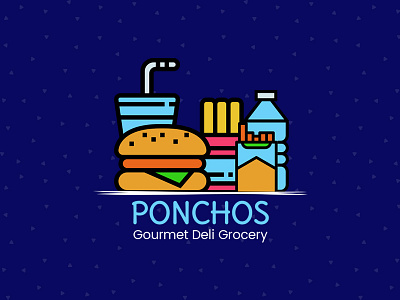 Ponchos | Logo Designing | Suffix Digital branding illustration logo typography vector