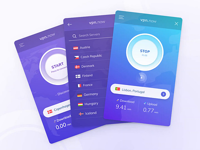 VPN app design animation app design application connected countries interaction internet map motion network vpn vpn app