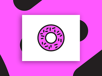 Donuts cool design donut eat flat holiday icon icon flat illustration line vector