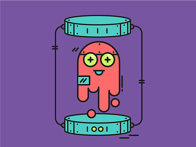 Ghost | 30 Minute Challenge 30 minute challenge 30minutechallenge character character design cute flat ghost icon illustration robot tech