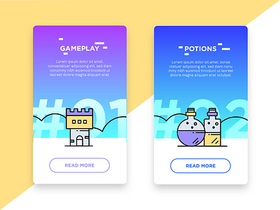 Gaming Cards card castle design flat game game app game art game asset gaming gaming app icon illustration iphone line line icon potion ui userinterface ux vector