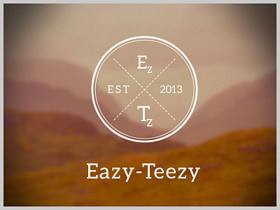 Eazy-Teezy Logo - showcase badge black branding circle font identity logo outline tshirt vector white wireframe