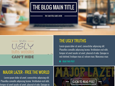 Blog Homepage blog colours css flat ghost
