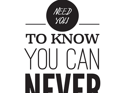 I Need You To Know deadmau5 fonts graphic design lyrics poster text typography