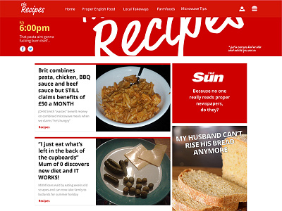 The Recipes by Newscorp bbc corp food fun joke murdoch news recipes satirical uk web website