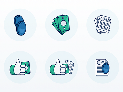 Collection of Illustrations design flat icon illustration ui vector web white