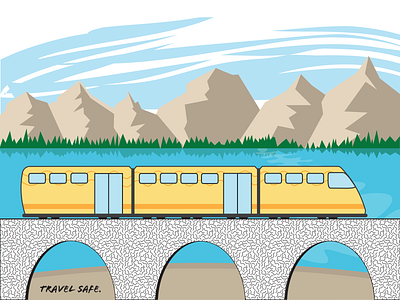 illustration of a train illustration illustrator vector