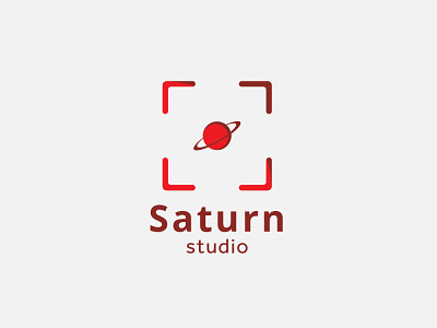 Saturn Studio branding concept design dribbble flat logo planet saturn studio vector